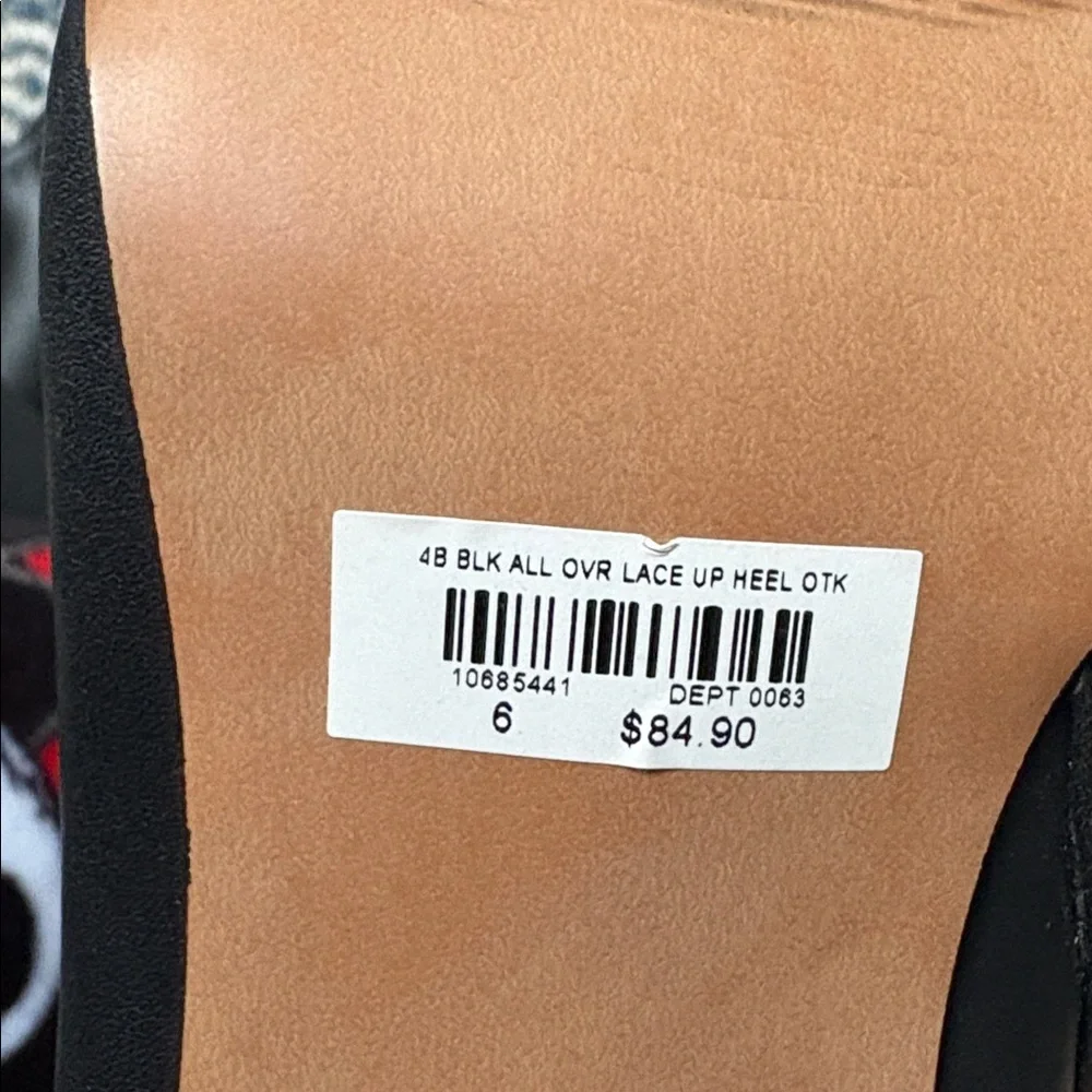 NWT TORRID “Black All Over” lace up over the knee boots!
